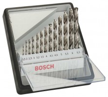 Bosch 13-piece Robust Line metal drill bit set HSS-G, 135 1.5 to 6.5mm 2607010538 £16.49